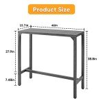TMEE 46” Outdoor Bar Table - Waterproof & Sturdy