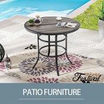 Round Outdoor Bistro Bar Table for Patio Events