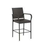 Wicker Bar Stools Set for Patio & Garden