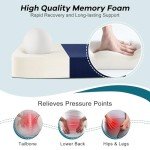 Outdoor Square Chair Cushions Set of 4, Navy