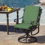 Moss Green Rain-Proof Midback Chair Cushion