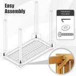 Tangkula 45” Rustic Acacia Wood Bar Table