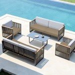 Waterproof Patio Cushion Covers 4-Pack 24x24x4