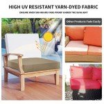 Waterproof Patio Cushion Covers 4-Pack 24x24x4