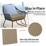 Waterproof Patio Cushion Covers 4-Pack 24x24x4