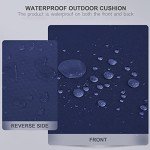 Waterproof Outdoor Bench Cushion with Adjustable Straps