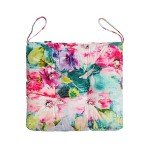 2-Pack Outdoor Wicker Seat Cushions with Ties