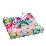 2-Pack Outdoor Wicker Seat Cushions with Ties