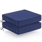 Waterproof Patio Chair Cushions Set of 2