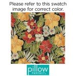 Tropic Floral Outdoor Chair Cushion Set, 19" x 19