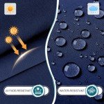 Navy Waterproof Outdoor Chair Cushions Set of 4