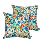Set of 2 Fade-Resistant 18"x18" Patio Pillow Covers