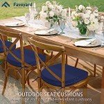 Favoyard Waterproof Patio Chair Cushion Set of 4