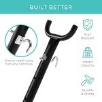 Portable Heavy-Duty 9ft Steel Hammock Stand with Wheels