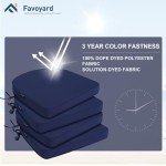 Favoyard Waterproof Patio Chair Cushion Set of 4