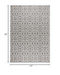 Nicole Miller Danica Geometric Area Rug, Black/Grey