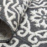 Nicole Miller Danica Geometric Area Rug, Black/Grey