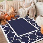 GENIMO Waterproof Reversible Outdoor Rug - 5' x 8
