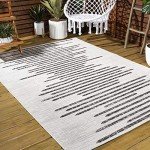 Zolak Bohemian Stripe Area Rug 5x8