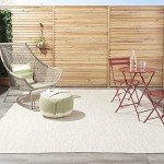 Ivory Silver 7' x 10' Outdoor Area Rug