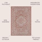 Sinjuri Medallion Textured Weave Area Rug, 8x10