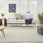Ivory Silver 7' x 10' Outdoor Area Rug