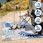 Tropics Palm Leaves Area Rug, 3x5, Gray/Blue