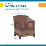 Ultimate Waterproof 36-Inch Patio Chair Cover