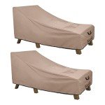 Waterproof Heavy-Duty Patio Lounge Chair Covers - 2 Pack