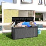 100 Gallon Outdoor Storage Deck Box - Waterproof