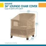 Elegant Waterproof 36 Inch Patio Chair Cover