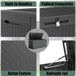 100 Gallon Outdoor Storage Deck Box - Waterproof