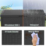 100 Gallon Outdoor Storage Deck Box - Waterproof