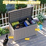 PatioZen 230 Gallon Waterproof Outdoor Storage Box