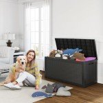 100 Gallon Outdoor Storage Deck Box - Waterproof