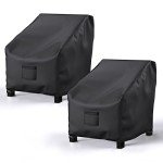 Waterproof Patio Chair Covers, 2 Pack, Black