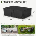 Waterproof Patio Furniture Cover for Rectangular Sets