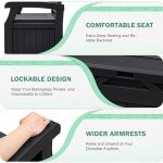 Greesum 70 Gallon Waterproof Outdoor Storage Bench