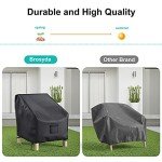 Waterproof Patio Chair Covers, 2 Pack, Black