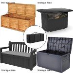 Heavy Duty Patio Cushion Storage Bag, Black