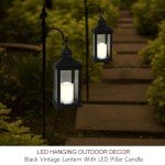 2-Pack 14" Waterproof Outdoor Candle Lanterns