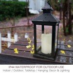 2-Pack 14" Waterproof Outdoor Candle Lanterns