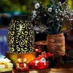 2 Pack Solar Lanterns for Outdoor Decor
