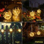 2-Pack Solar Lanterns for Outdoor Garden Decor