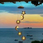 Solar Wind Chimes for Outdoor Garden Decor