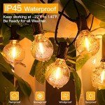 50FT Waterproof Outdoor String Lights with Edison Bulbs