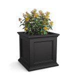 Mayne Fairfield 20-Inch Black Planter