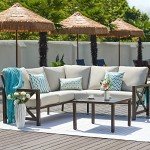 6-Piece Metal Outdoor Sectional Patio Set