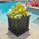 Mayne Fairfield 20-Inch Black Planter