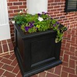 Mayne Fairfield 20-Inch Black Planter